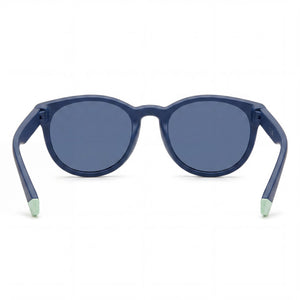 Polaroid PLD 2150/S Round Sunglasses Unisex — side view, Polarized Blue lens