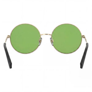 Polaroid Pld 4052/S Round Eyeglasses Unisex — side view, Silver & Black Metal temples