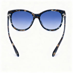 Polaroid Pld 4079/S/X Rectangle Sunglasses Women — side view, Polarized Blue Gradient lens