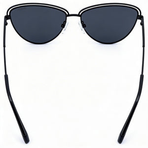 Polaroid PLD 4094/S Cat Eye Sunglasses for Women — front view, Alloy Steel frame