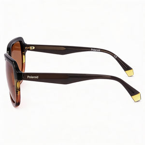 Polaroid Pld 4095/S/X Square Sunglasses Women — side view, Polarized Copper lens