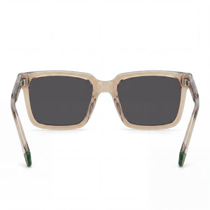 Polaroid Pld 4116/S/X Rectangle Sunglasses Unisex — side view, Polarized Beige Polarized Gray lens
