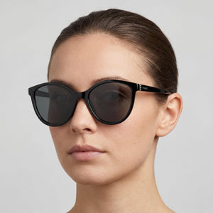 Polaroid Pld 4133/S/X Cat Eye Sunglasses for Women — interior view, Polarized lens detail