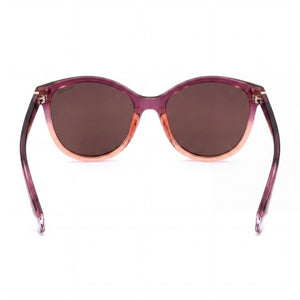 Polaroid PLD 4133/S/X Cat Eye Sunglasses Women — side view, Polarized Bronze lens