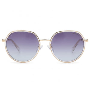 Polaroid PLD 4160/G/S/X Round Sunglasses for Men — front view, Stainless Steel frame