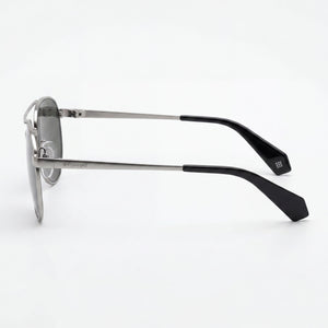 Polaroid Pld 6070/S/X Aviator Sunglasses Women — side view, Ruthenium lens detail
