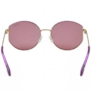 Polaroid Pld 6072/F/S/X Round Sunglasses Women — side view, Gold Violet lens