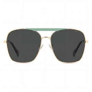 Polaroid Pld 6201/S/X Square Sunglasses for Women — front view, Stainless Steel frame