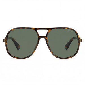Polaroid PLD 6217/S Aviator Sunglasses for Women — front view, ECO Polycarbonate frame