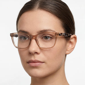 Polaroid PLD D338 Beige Eyeglasses Women — lifestyle wear, office and reading