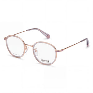 Polaroid PLD D366/F Transparent Round Eyeglasses Unisex, Stainless Steel frame