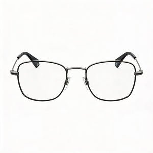 Polaroid Pld D377/G Square Eyeglasses Unisex — front view, Stainless Steel