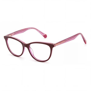 Polaroid Pld D395 Burgundy Pink Oval Eyeglasses for Men, Plastic frame
