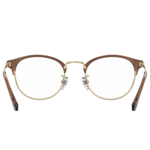 Polaroid PLD D404/G Round Eyeglasses Unisex — front view, Alloy Steel