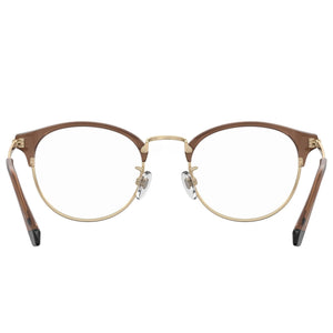 Polaroid PLD D404/G Round Eyeglasses Unisex — front view, Alloy Steel