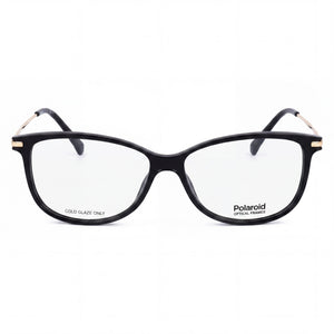 Polaroid PLD D416 Rectangle Eyeglasses for Women — front view, Polyamide Inj