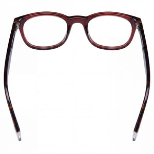 Polaroid Pld D424 Rectangle Eyeglasses Women — side view, Red Acetate temples