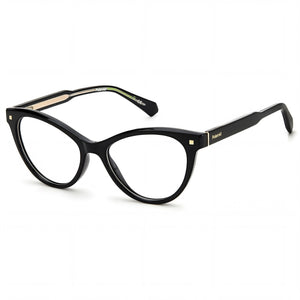 Polaroid Pld D446 Black Cat Eye Eyeglasses for Women, Injected frame