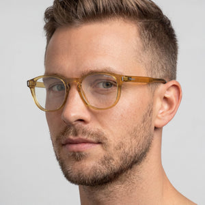 Polaroid PLD D452 Yellow Eyeglasses Unisex — lifestyle wear, office and reading