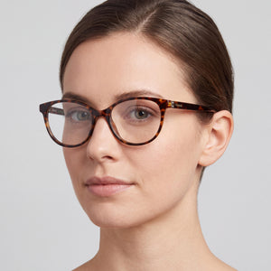 Polaroid Pld D467 Square Eyeglasses for Women — interior view, Polycarbonate demo lenses