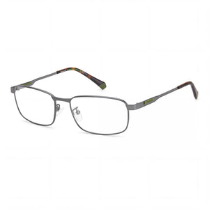 Polaroid Pld D480/G Dark Ruth Rectangle Eyeglasses for Men, Alloy Steel frame