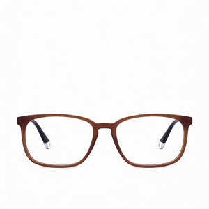 Polaroid PLD D488 Rectangle Eyeglasses for Men — front view, Plastic