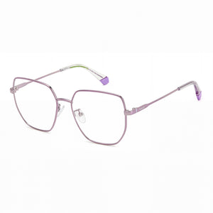 Polaroid Pld D508/G Violet Rectangle Eyeglasses for Women, Stainless Steel frame