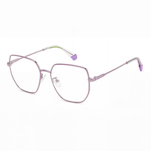 Polaroid Pld D508/G Violet Square Eyeglasses for Women, Stainless Steel frame