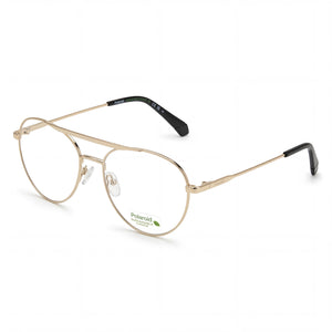 Polaroid Pld D513 Gold Aviator Eyeglasses for Women, Acetate frame