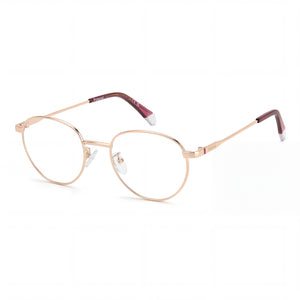 Polaroid PLD D522/G Gold Copper Rectangle Eyeglasses for Men, ECO METAL frame