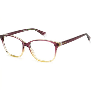 Polaroid Red Rectangle Eyeglasses for Women, Injected frame