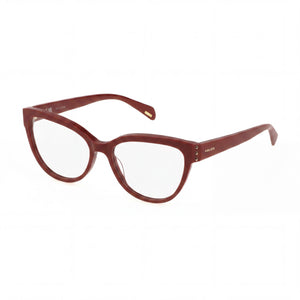 Police Red Rectangle Eyeglasses for Women, Acetate frame