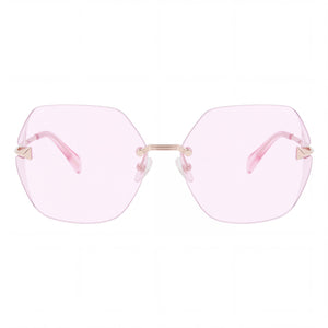 Police Spla19 Square Sunglasses Unisex — front view, Plastic frame