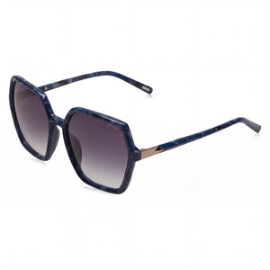 Police Splf36 Blue Square Sunglasses for Women, Blue Gradient lens