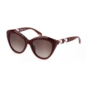 Police SPLL35 Brown Rectangle Sunglasses for Men