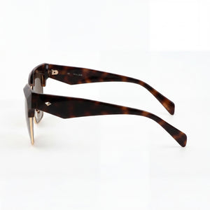 Police Spln59 Cat Eye Sunglasses Women — side view, Havana frame