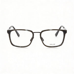 Police VPLF09 Rectangle Eyeglasses for Men — front view