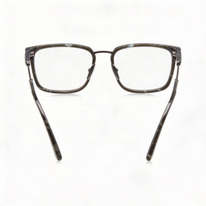 Police VPLF09 Rectangle Eyeglasses for Men — interior view, Plastic demo lenses