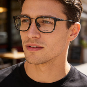 Police VPLF09 Gray Eyeglasses Men — lifestyle wear, long study sessions