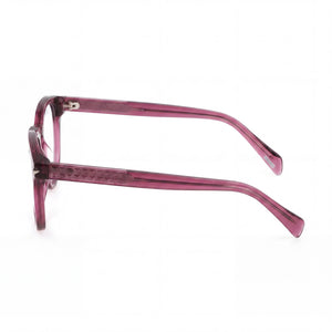 Police VPLF30 Round Eyeglasses for Women — front view, Acetate