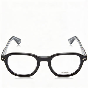 Police VPLG81 Square Eyeglasses Unisex — front view, Plastic