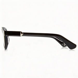 Police VPLG81 Square Eyeglasses Unisex — side view, Black Plastic temples