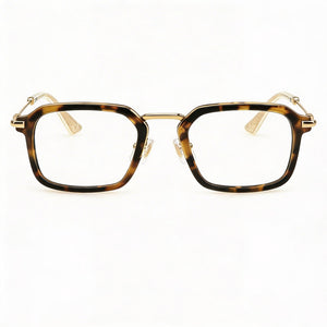 Police VPLL73 Rectangle Eyeglasses for Men — front view, Metal