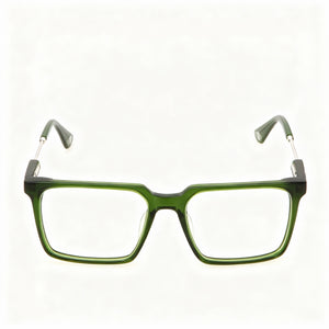 Police VPLN28 Rectangle Eyeglasses for Men — front view, Acetate