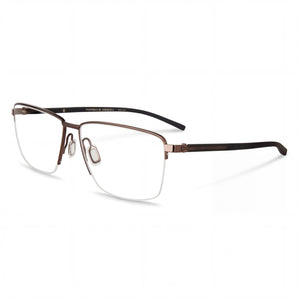 Porsche Design P8399 Brown Rectangle Eyeglasses for Men, Plastic frame