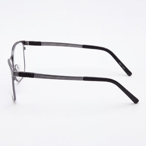 Porsche P8275 Rectangle Eyeglasses Unisex — front view, Stainless Steel