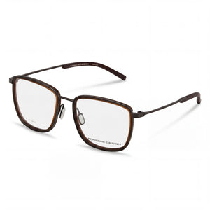 Porsche P8365 Black Square Eyeglasses for Men, Acetate frame