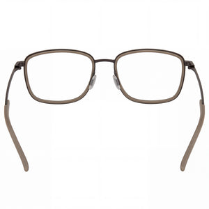 Porsche P8365 Rectangle Eyeglasses Men — side view, Gray Acetate temples
