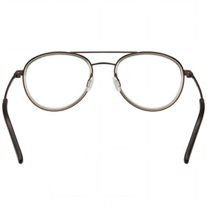 Porsche P8366 Aviator Eyeglasses Women — side view, Gray Acetate temples