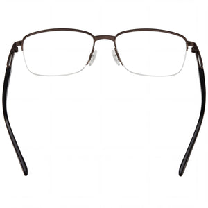 Porsche P8730 Rectangle Eyeglasses Men — side view, Black Titanium temples